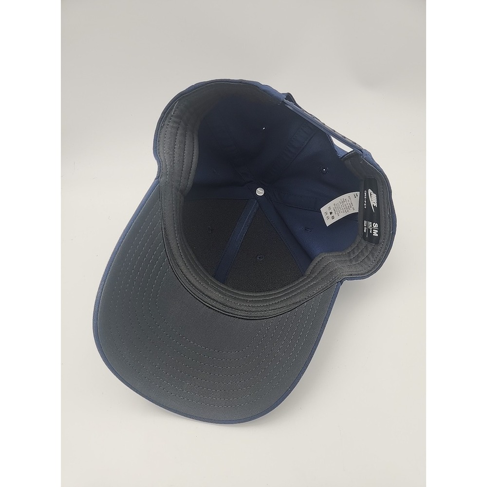 NIKE CLUB CAP Golf Hat Dri-Fit Adult S/M SNAPBACK‎ Blue/White - Picture 8 of 10